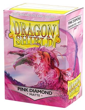 Arcane Tinmen Dragon Shield Sleeves Matte: Pink Diamond Sleeves (Box of 100), AT-11039
