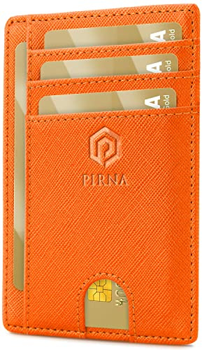Smal Plånbok för Kvinnor - Korthållare & Plånbok för Dam, Damplånbok med RFID-blockerande, Levereras med en stilfull Presentförpackning - Orange