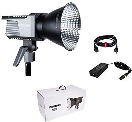 Aputure Amaran 100D LED Video Light,130W 5600K COB Daylight APP Control with Bowens Mount for Portrait Photography Interview