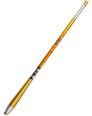 TOMYEUS Fishing Rod Reisen Angelrute, Kohlefaser Super Light 2. 1m ~ 4,5m. Teleskop-Angelstab Handstrom-Rod-Karpfenfischen Angelrute (Color : Yellow, Length : 3.0 m)