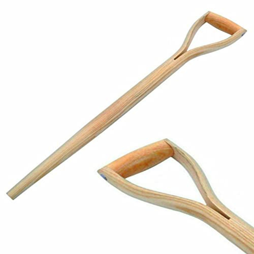 Unibos | 28 Split Toon Wood Tapered D Handle Spare Replacement Garden Spade Fork Shovel | Yd Handle | Hardwood (SPLIT YD HANDLE)