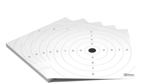 Målskivor * DOT-Target* | 26 x 26 cm | Kartong 250 g/m² | Perfekt för bågsport och skytteträning (100 stycken)