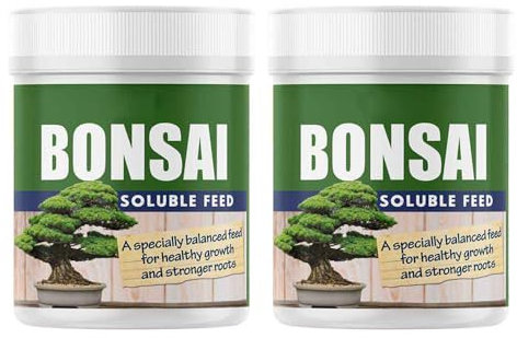 ZOPPER 2 x Bonsai Soluble Feed 200g House Plant Food For Bonsai Species, Ericaceous and Lime-Hating Plants Strengthen Bonsai Roots and Stems Suitable For Indoor and Outdoor Use.