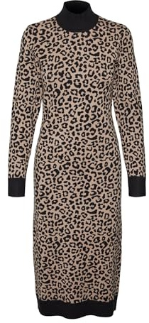 VERO MODA VMARIA Art LS HIGH-Neck Calf Dress GA