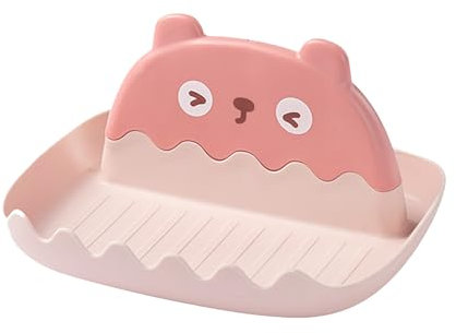 Cyrank Portacoperchio per Pentola, Portacucchiaio Poggiautensili per Granchio Portaspatola per Piano Cottura Portacoperchio per Pentola per Piano Cottura(Rosa)