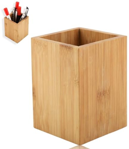 Jwthee Stiftehalter aus Holz, Stifthalter für Schreibtischästhetik, Stift-Organizer für Schrei btisch, Stiftbecherhalter für Schreibtischs, Schreibtischs-Stifthalter, kleiner