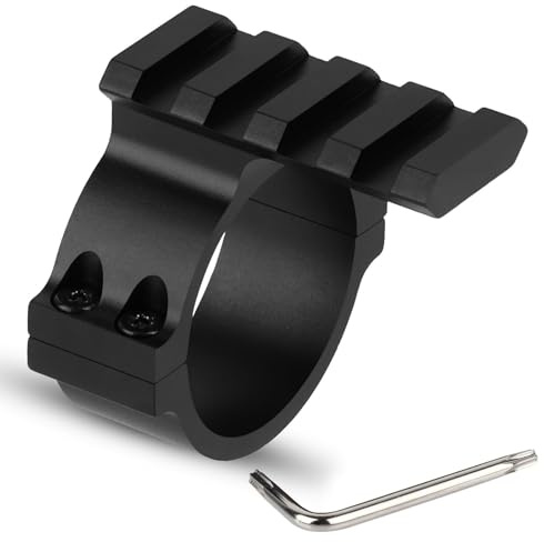 PBTMCD 1 Paar 34-mm-Zielfernrohrringe, Picatinny-Adapter for Obere Schienenringe, Aluminiumlegierung(Picatinny Adapter)