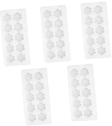 SHINEOFI Vassoio Porta Uova Protezione Sicura 5 Pezzi Bianco in Lana Perlata Epe Antiurto per Uova e Quaglie per Conservazione Domestica e Negozi