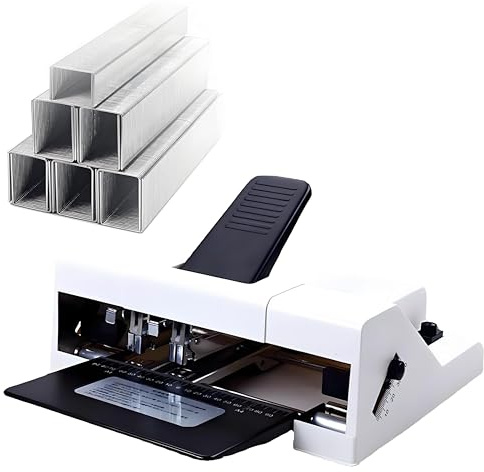 Grapadora eléctrica, diseño de doble cabezal para un funcionamiento silencioso, capacidad de 30 hojas, ideal para tareas de oficina pesadas