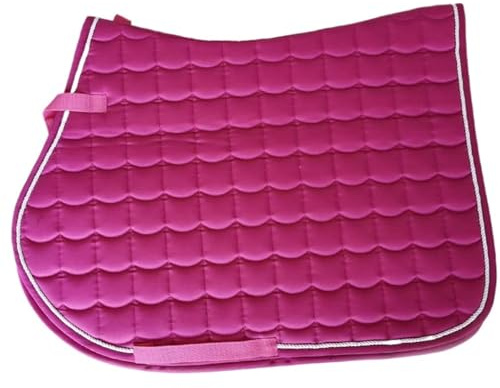 YShiuoL Sattelunterlage Sattelunterlage Schweißabsorbierendes Stoßabsorbierendes Pad Verdicktes Sattelpad Baumwolle Schweißabsorbierendes Pad Pferdesattelpads(Rose red)