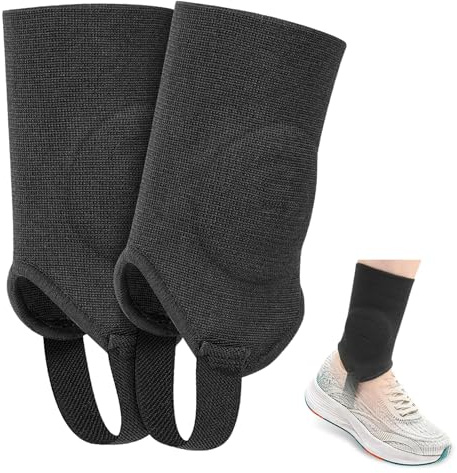 Saituo Home 2 Pezzi NeroCavigliera Sportiva per Distorsione, Tutore Caviglia Traspirante Cavigliera, Cavigliera Ortopedica Unisex, Cavigliere Elasticizzata Cinghia per Facilità Dolori (M)