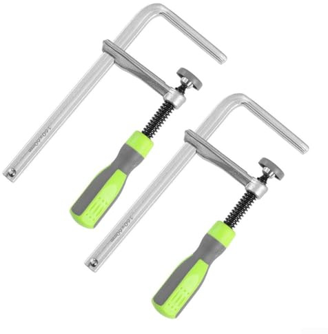 GLFLOW Metal Dovetail Clamp Set 200X60mm Workshop Rail Woodworking Desktop Groove Fixing Tool High Carbon Steel Bar For DIY Projects 2 Pack
