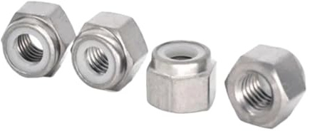 Tuercas autoblocantes 10 Uds tuerca de bloqueo nailon titanio tuercas Din985 M3 M4 M5 M6 M8(M3 10PCS)