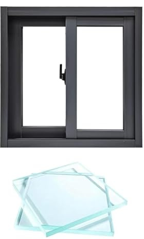 Schiebe-Dachfenster for den Keller, wind- und schalldicht, Einbau-Drehkippfenster, geeignet for Hühnerställe, Schuppen, Badezimmer Mobilheime(100x50cm/39.4x19.7in)