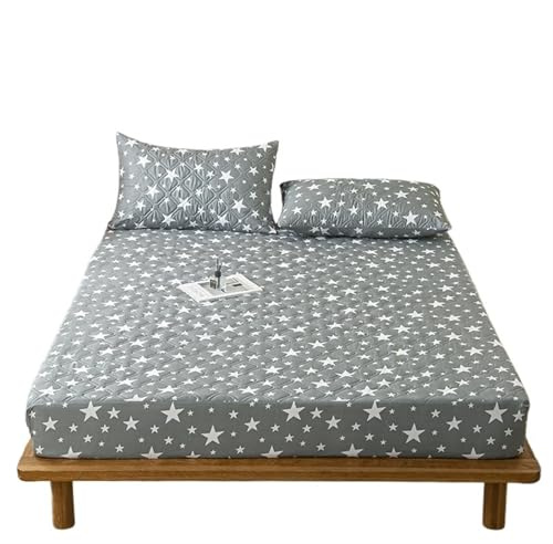 Housse De Matelas Housse de matelas imperméable, rembourrage épais, en tissu confortable, ensemble draps, protection for la maison ProtèGe Matelas(Light sky,160x200cm(63x78.7in))