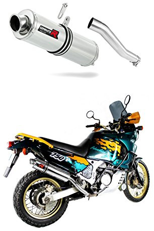 DOMINATOR Terminale di Scarico Marmitta Silenziatore ST compatibile con XRV 750 AFRICA TWIN 1993-1995 RD07