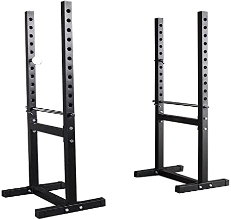 Squat rack Kniebeugenständer Multifunktionsregal Herren Fitness Langhantel Rack Bankdrücken Einstellbare Halterung Home Indoor-Fitnessstudio Krafttrainingsgestell Regale