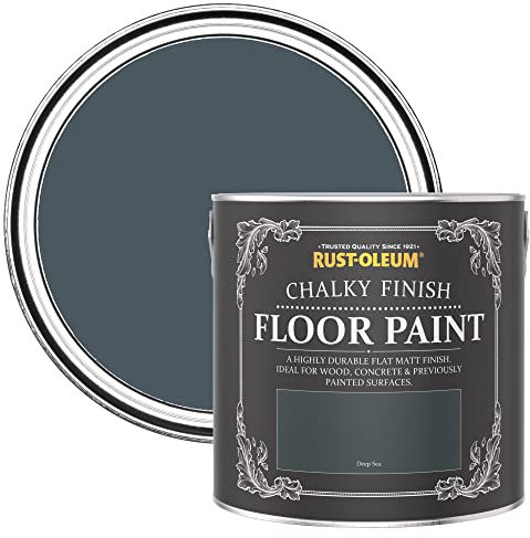 Rust-Oleum Green Scratch-Resistant Floor Paint in Matt Finish - Deep Sea 2.5L