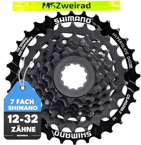 MSZweirad Shimano Kassette CS-HG200 12-32 Zähne 7-Fach mit Werkstatttool