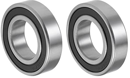 QUARKZMAN 6005-2RS 25x47x12mm Kugellager x 2Stk Chromstahl | Doppelt versiegelt Für Maschinen und Werkzeuge gute VerschleißFestigkeit