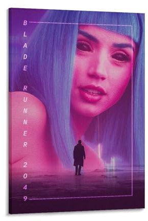 Voliko Filmposter Blade Runner 2049, Poster, Gemälde, Leinwand, Wandkunst, Wohnzimmer, Poster, Gemälde, 60 x 90 cm