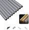 T&K LED Aluminium Profil 9 x 1M U-Form verdeckter Einbau Schwarz mit Abdeckung Opal, Endkappen und Montageklammer, Eckprofil Eloxiert Für LED-Streifen und LED-Stripes