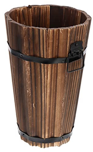 MOBUTOFU Multipurpose Holzblumentopf Robuster Blumentopf Im Vintage-Stil Für Garten Balkon Und Innenräume Atmungsaktives Design Für Pflanzenwachstum Kompakte Klein