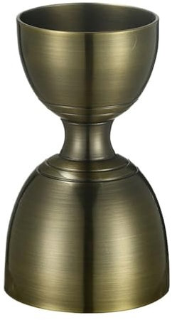 CHFYIJYHM Bar Bell Jigger Cocktail Jigger,Shot Measure Double Jigger,for Bartender Bar Supplies(Antique Brass)