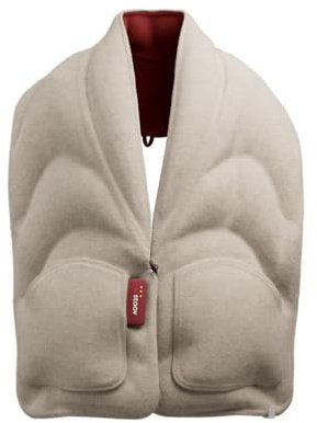 STOOV Kokoon³ - Wärmeschal - Drahtlos - Infrarot-Wärmetechnik - Plus Batterie mit bis zu 10 Stunden drahtlose Wärme - 35x190 cm - Core Original Earth Red