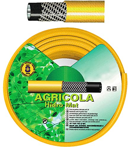 Manguera Amarillo Hidro Mat 19 Mm. - 3/4 Rollo 50 Metros