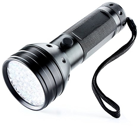 Ultraviolett LED UV-Taschenlampe Schwarzlicht Prüfgerät für Haustiere Urin-Detektor, Fleckendetektor, Scorpion (51 LEDs)