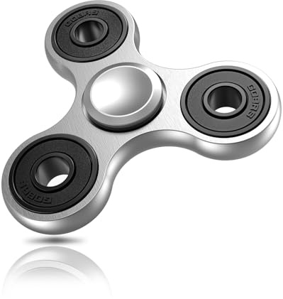 ATESSON Fidget Spinner Toy Ultra Durable Stainless Steel Bearing High Speed Spins Precision Metal Hand Spinner EDC ADHD Focus Anxiety Stress Relief Boredom Time Toys for Adults Kids