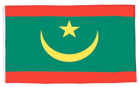 AZ FLAG Bandera Mauritania 90x60 cm Mauritana Poliéster 100D 2 Ojales