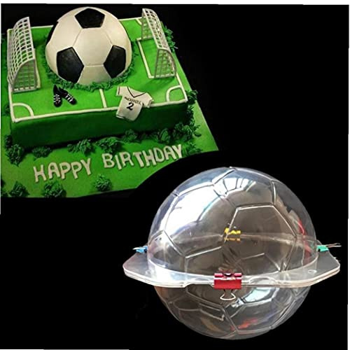 Onsinic Fußball-polycarbonat-schokoladenform-süßigkeiten-DIY-formkuchen-dekorationswerkzeuge