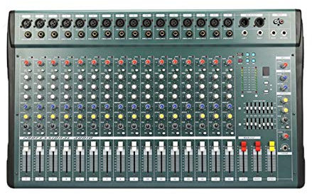 FGHSD Live Mixers Studio Mixing Desks Mezcladores Profesionales de 6-8-12-16 Canales, Interfaz de Controlador de Sonido de DJ con USB para grabación de PC, 16 Road