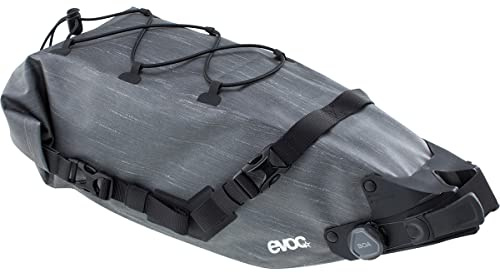 EVOC SEAT Pack BOA WP 6 Satteltasche, Carbon Grey | praktische Satteltasche, wasserfeste Bikebag, leichtes Fahrradzubehör, Fahrrad Tasche hinten, Gewicht: 450 g