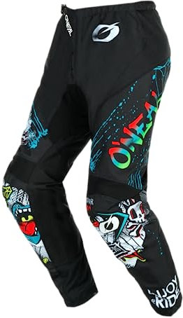 O'NEAL | Motocross-Hose | Kinder | Enduro MX | Maximale Bewegungsfreiheit, Leichtes, Atmungsaktives und langlebiges Design | Element Youth Pants RANCID V.24 | Schwarz Weiß | Größe 28