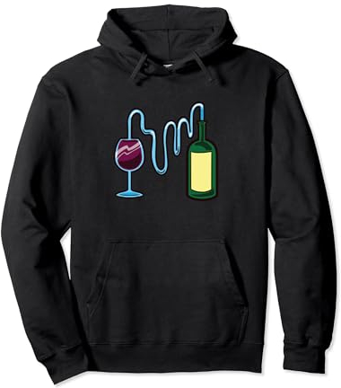 Wine for pharmacist with wine bottle Pullover Hoodie