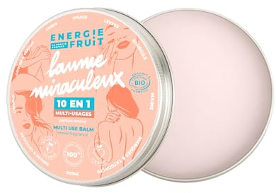 ENERGIE FRUIT | Baume miraculeux 10 en 1 | multi-usages Corps & Visage | Parfum Monoï | BIO certifié par ECOCERT | 100ml