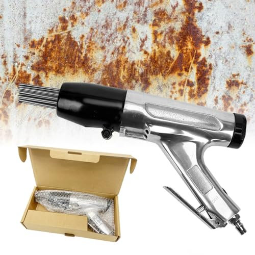 Scaler per Aghi, Pistola Antiruggine con Scalpello a Getto Pneumatico JEX-28, Scrostatore ad Ago ad Aria, Antiruggine, Scorie di Vernice, Corrosione, Rimozione Strumento di Sbavatura