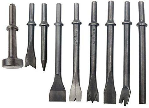 Ctwezoikmt Druckluftmeißel Drucklufthammerschleifer Bit Set 9-teilig