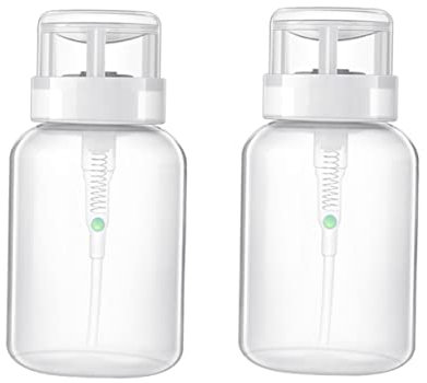 Housoutil 2stücke Nagellackentferner Pumpflaschen Leere Verschließbare Dispenser Für Flüssigkeiten Für Nagelkunst Shampoo Oder Lotion Langlebig Und Praktisch