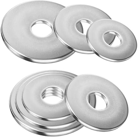 Drenky Arandela Plana M6 X 20mm De Grosor De 1,8 mm Junta Toricas De Acero Inoxidable A2 V2A Arandelas Mecánicas DIN 125 Arandela De Redonda Para Tornillos,pernos Y Sujetadores, 20 Piezas