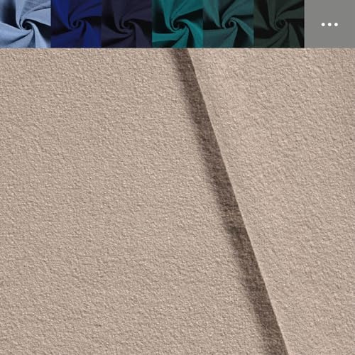 Walkloden Meterware - Walkstoff uni - Mantelstoff, Trachtenstoff - Wollwalk - Loden - 100% Schurwolle, mulesingfreie Wolle *Ab 50cm, Farbe: 052 beige