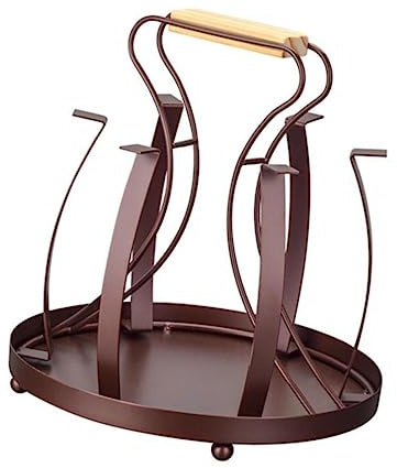 PAMINGONO Portabicchieri dal Design Retrò Portabicchieri in Metallo per Contenitori da Cucina Portabicchieri Contenitore per Lo Scolo delle Acque