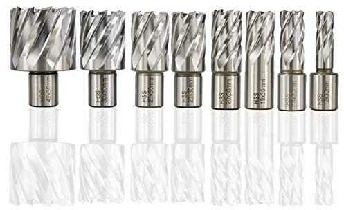 Dunxiles 1pc 12-42mm High Speed Steel Metal Core Drill Bit Annular Cutter Hollow Drill Bit Hole Opener Metal Drilling Tools,42x30mm