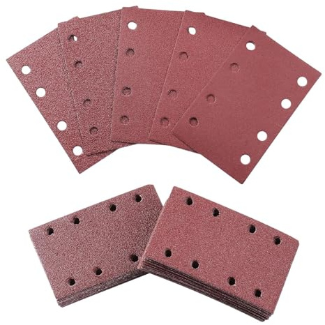 Generisch Almohadillas de lijado orbitales | 120 piezas 12 Grit Gits orbital lijadora de papel de lija | Piezas de repuesto para extracción de polvo para discos de lijadora de con propiedades
