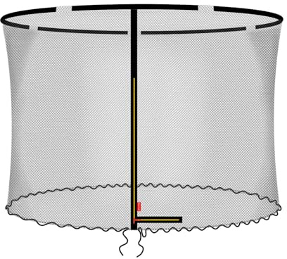 Baunsal® Trampolin Sicherheitsnetz Ø 244 250 300 305 366 370 427 430 (AL-Well) Ersatznetz Tampolin Netz für Trampolin Outdoor