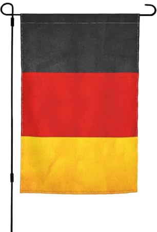 Bandera de Alemania resistente a la decoloración, banderas de jardín para todas las estaciones, decoración de patio al aire libre para porches