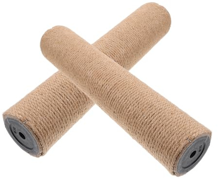 Beaupretty 2 Piezas Rascador para Gatos Repuesto Sisal Resistente para Interior Vertical Ahorro Espacio Accesorios para Recambio Rascador Gatos